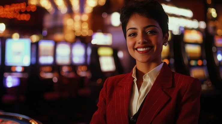 Ilustrasi smartphone dengan aplikasi hiburan sports dan casino modern yang menunjang kerja sama digital